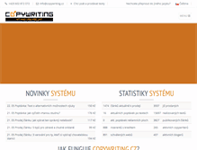 Tablet Screenshot of copywriting.cz
