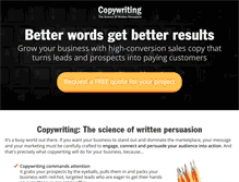Tablet Screenshot of copywriting.com